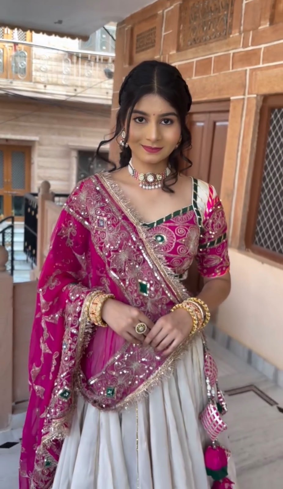 Mahika Roman Silk Heavy Embroidery Lehenga Choli