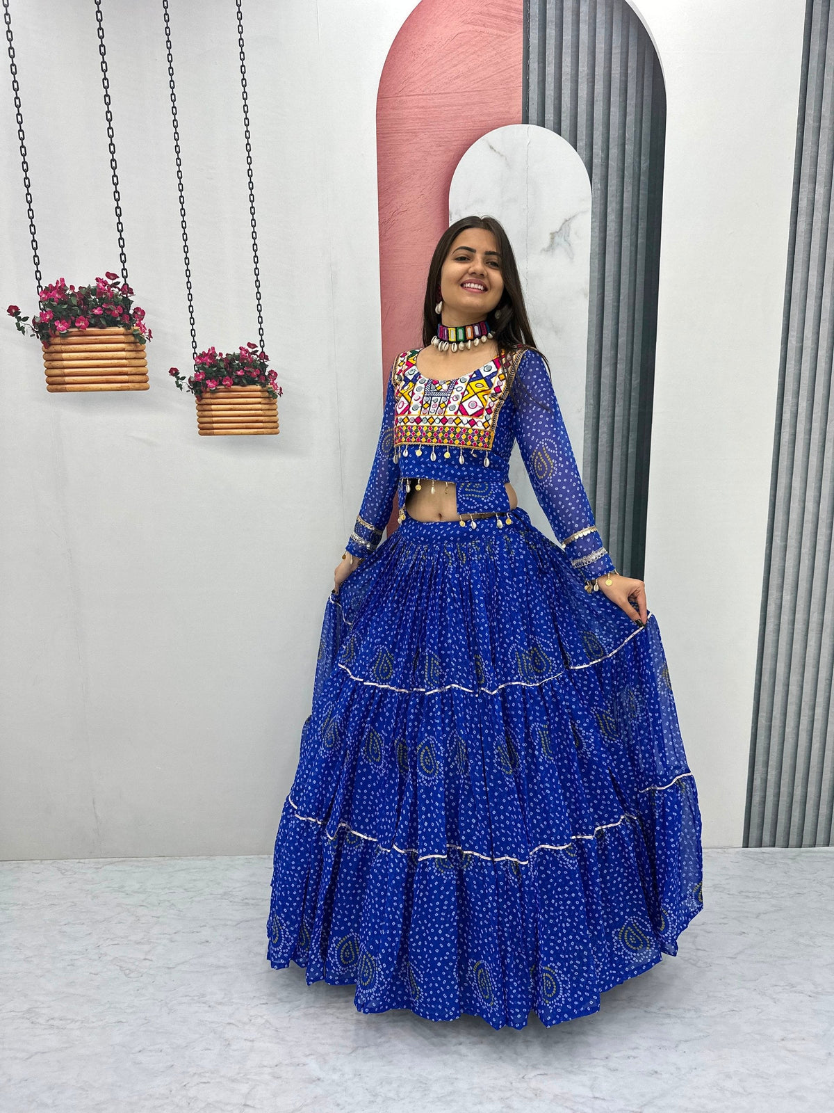 Tanishka Pure Fox Georgette Kodi Work Lehenga Choli