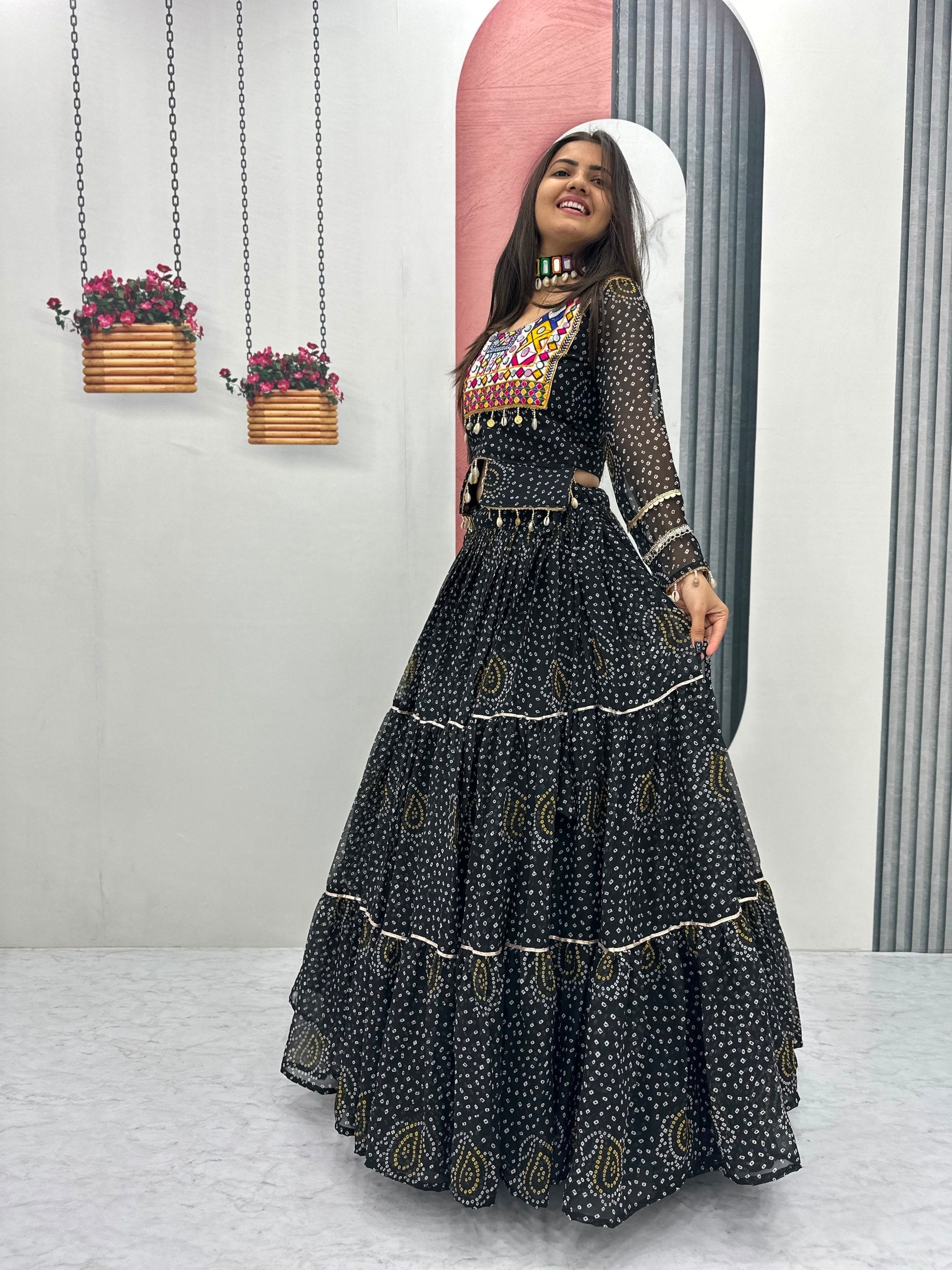 Tanishka Pure Fox Georgette Kodi Work Lehenga Choli