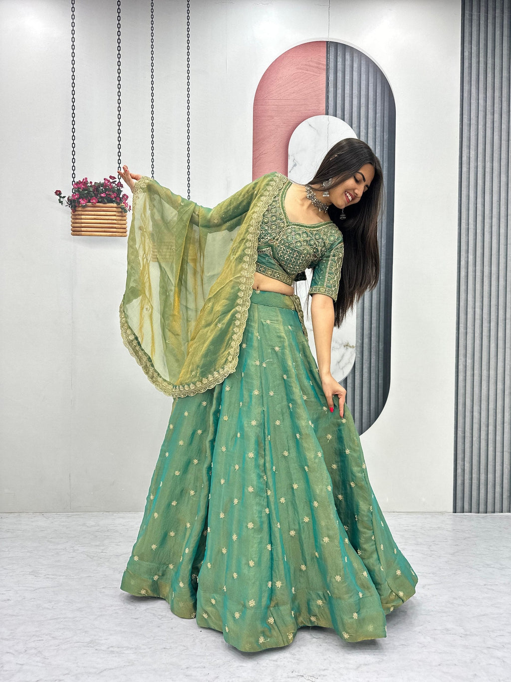 Tanvika Mosh Heavy Embroidery Lehenga Choli
