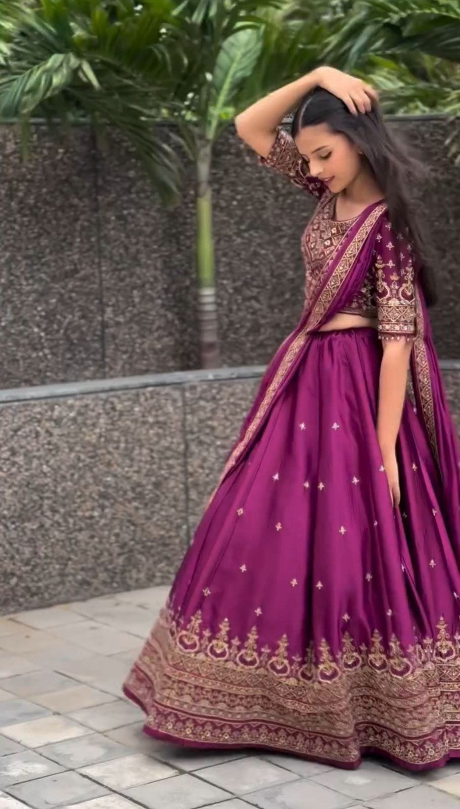Aarika Chinon Heavy Embroidery Lehenga Choli