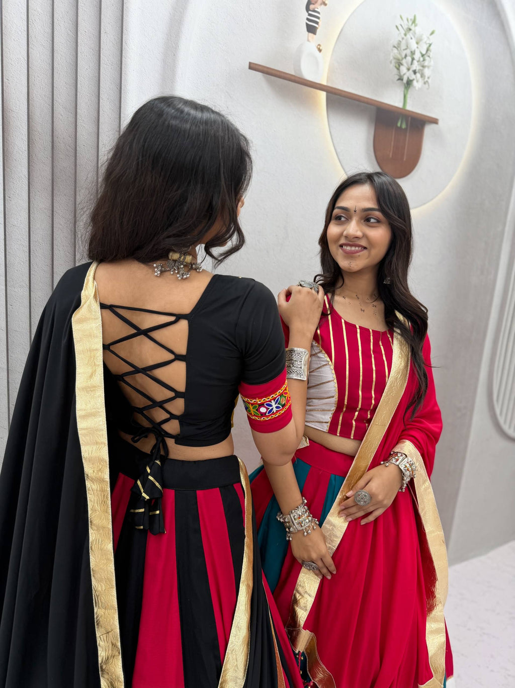 Dhriti Pure Cotton Gamthi Lehenga Choli