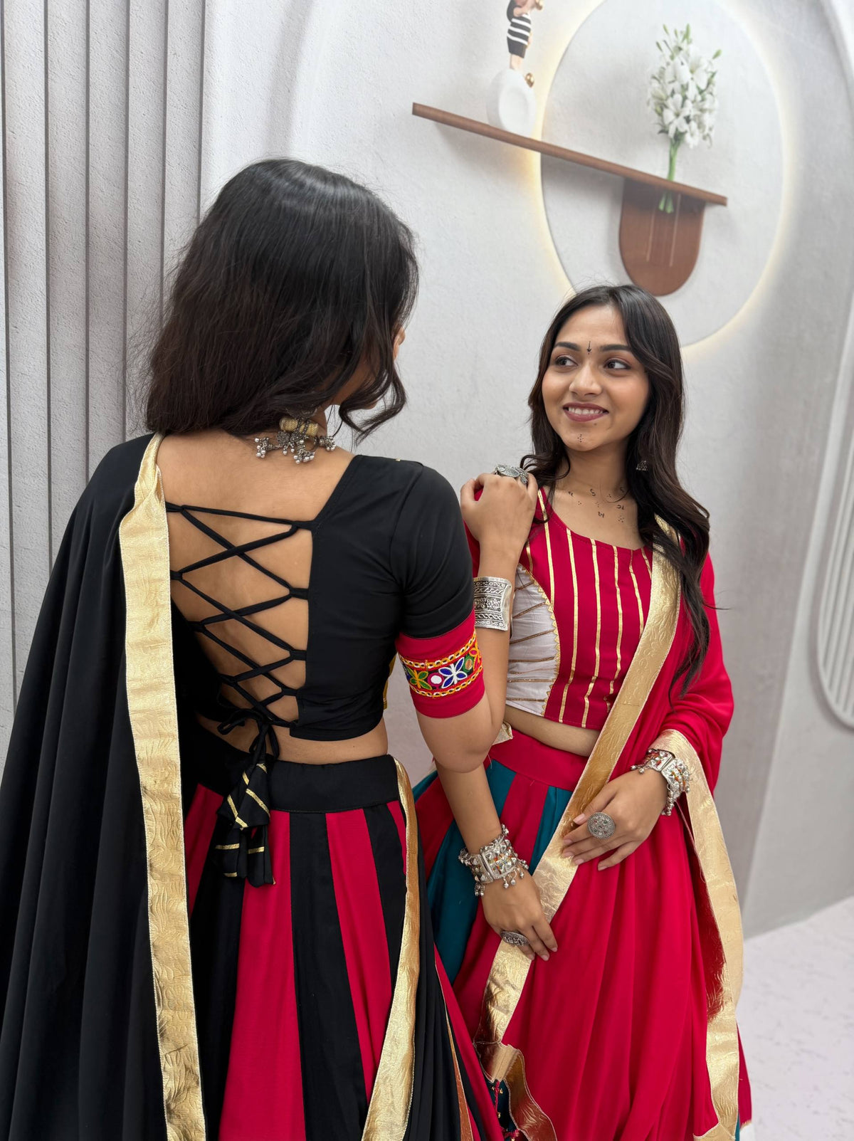 Dhriti Pure Cotton Gamthi Lehenga Choli