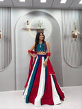 Aadhyani Pure Cotton Mirror Work Lehenga Choli