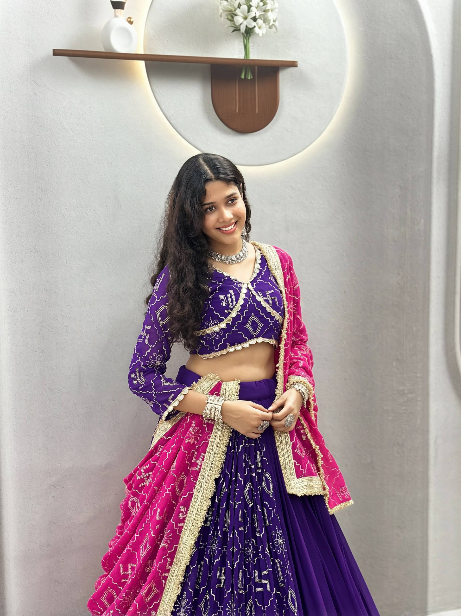 Aaralika Fox Georgette Heavy Embroidery Lehenga Choli