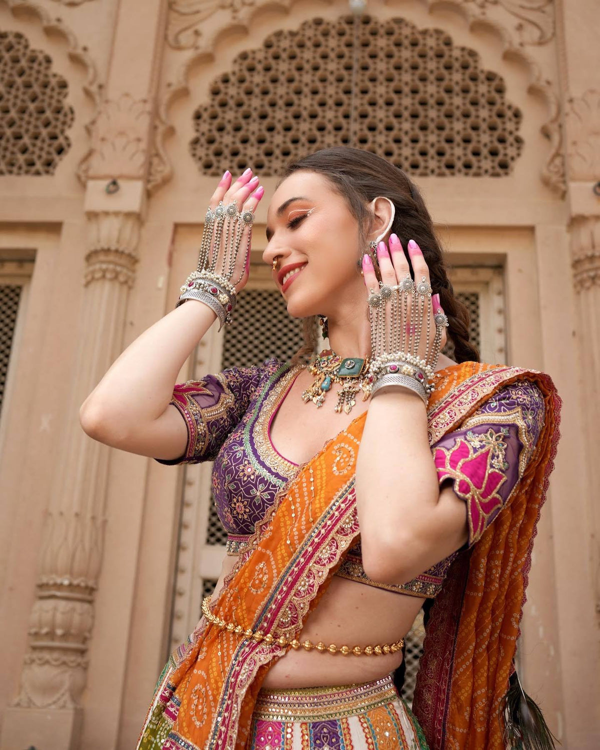 LISHARA MIRROR WORK LEHENGA