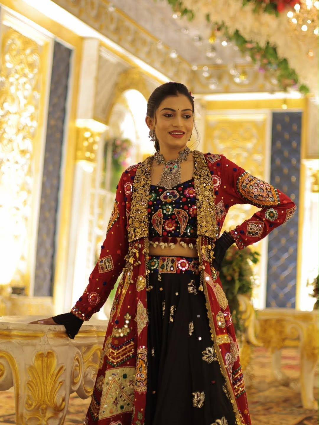 Ritambari Mirror Work Lehenga Choli