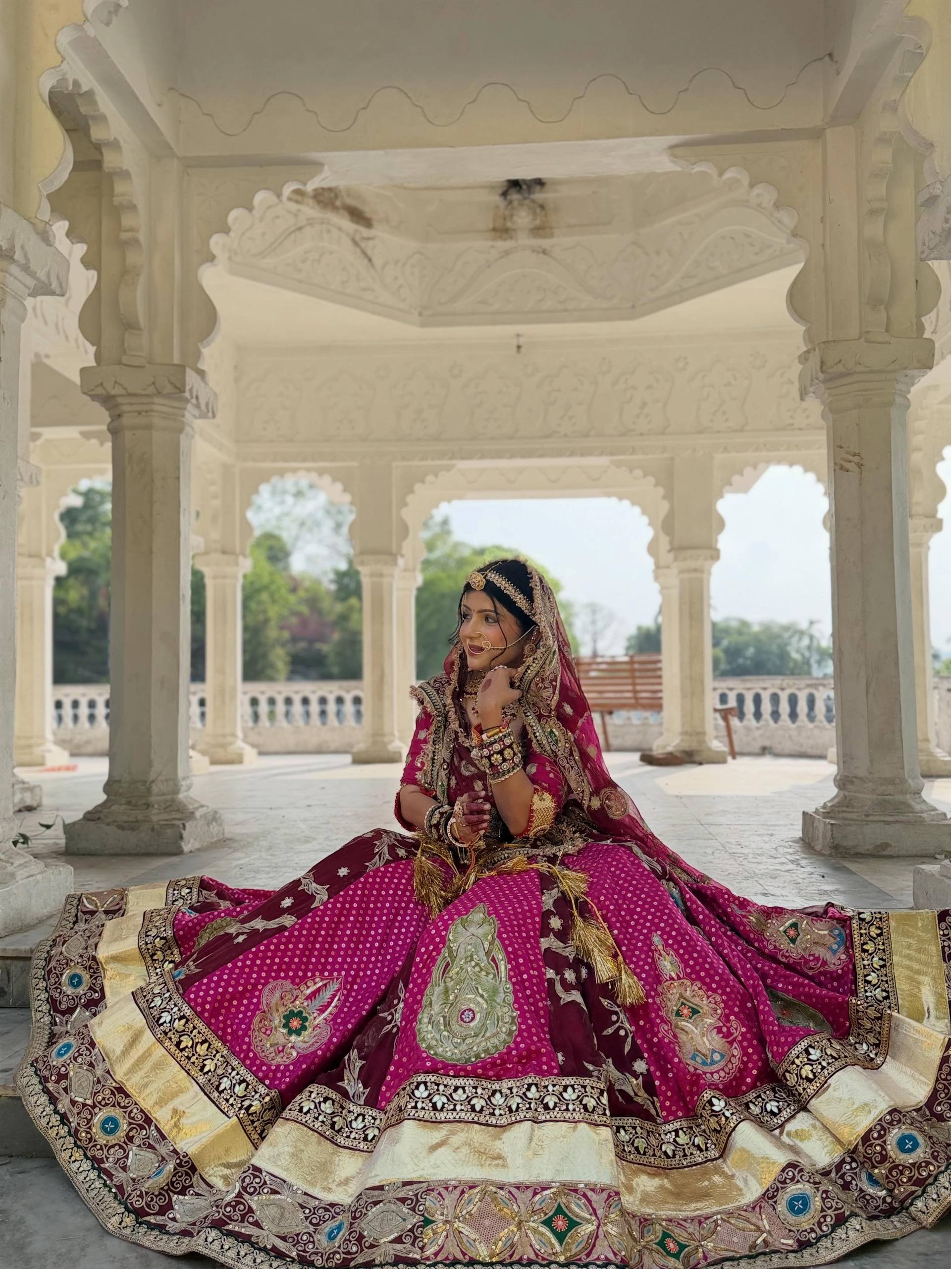 Adaa Mirror Work Lehenga Choli