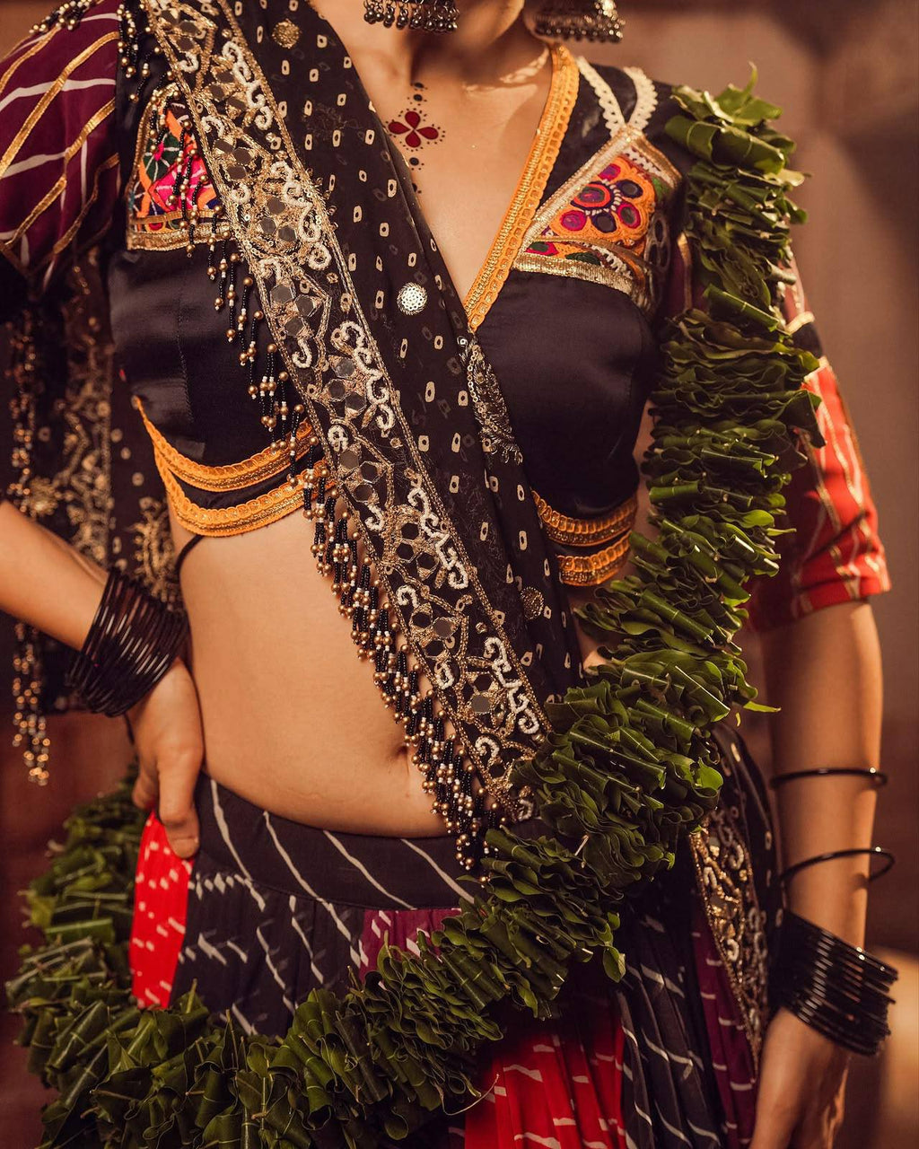 Gildessa Mirror Work Lehenga Choli