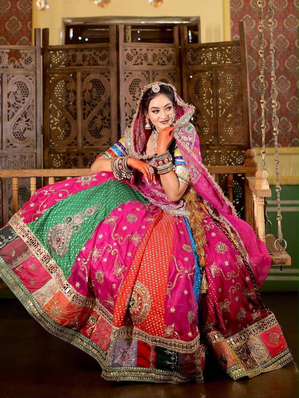 Roopika Mirror Work Lehenga Choli