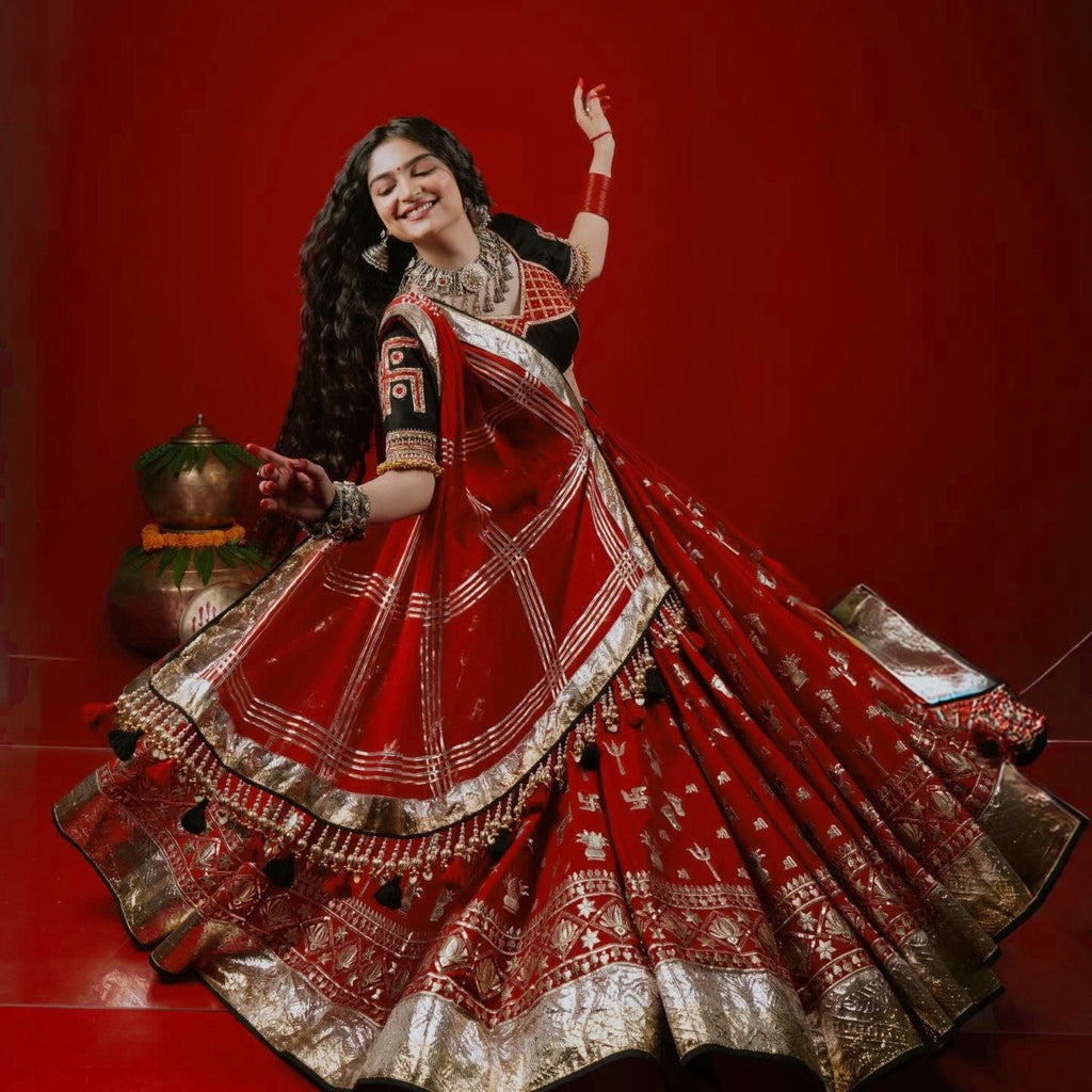 Rajvika Foil Print Lehenga Choli