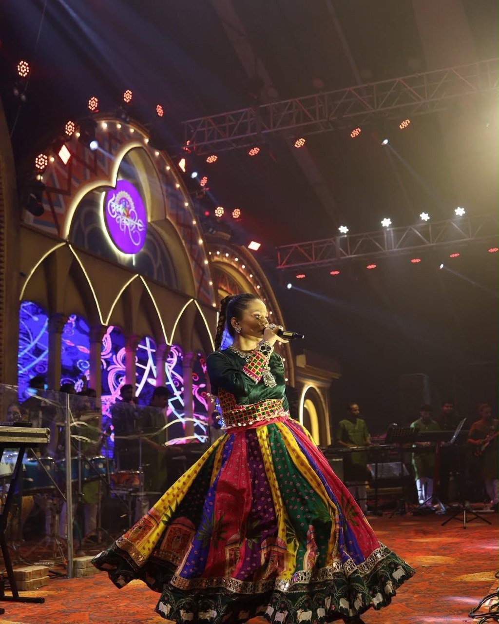 Monarch Mirror Work Lehenga Choli