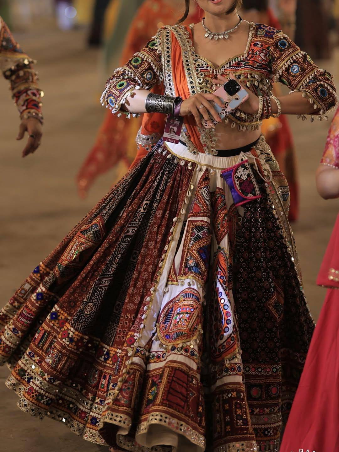 Sagnika Mirror Work Lehenga Choli