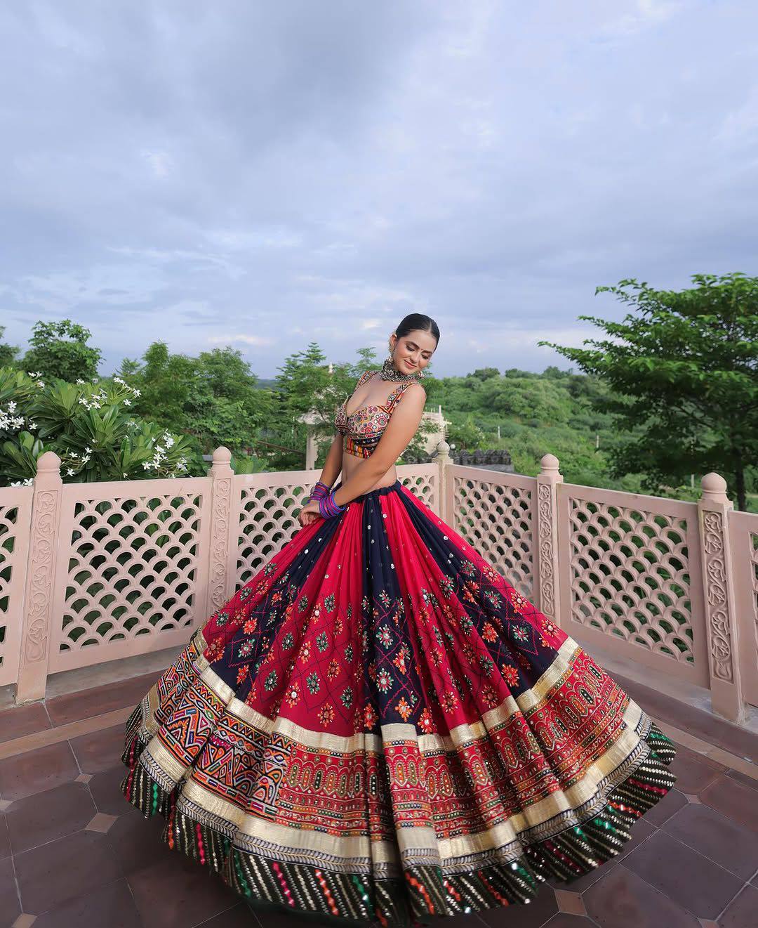 Zahreen Mirror Work Lehenga Choli
