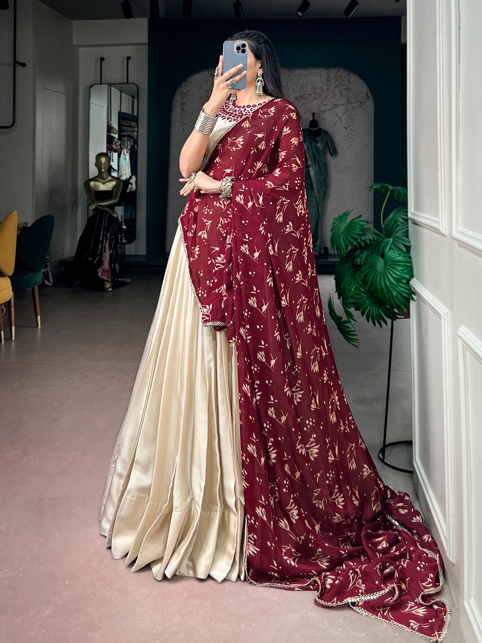 Aadhya Monga Silk Lehenga
