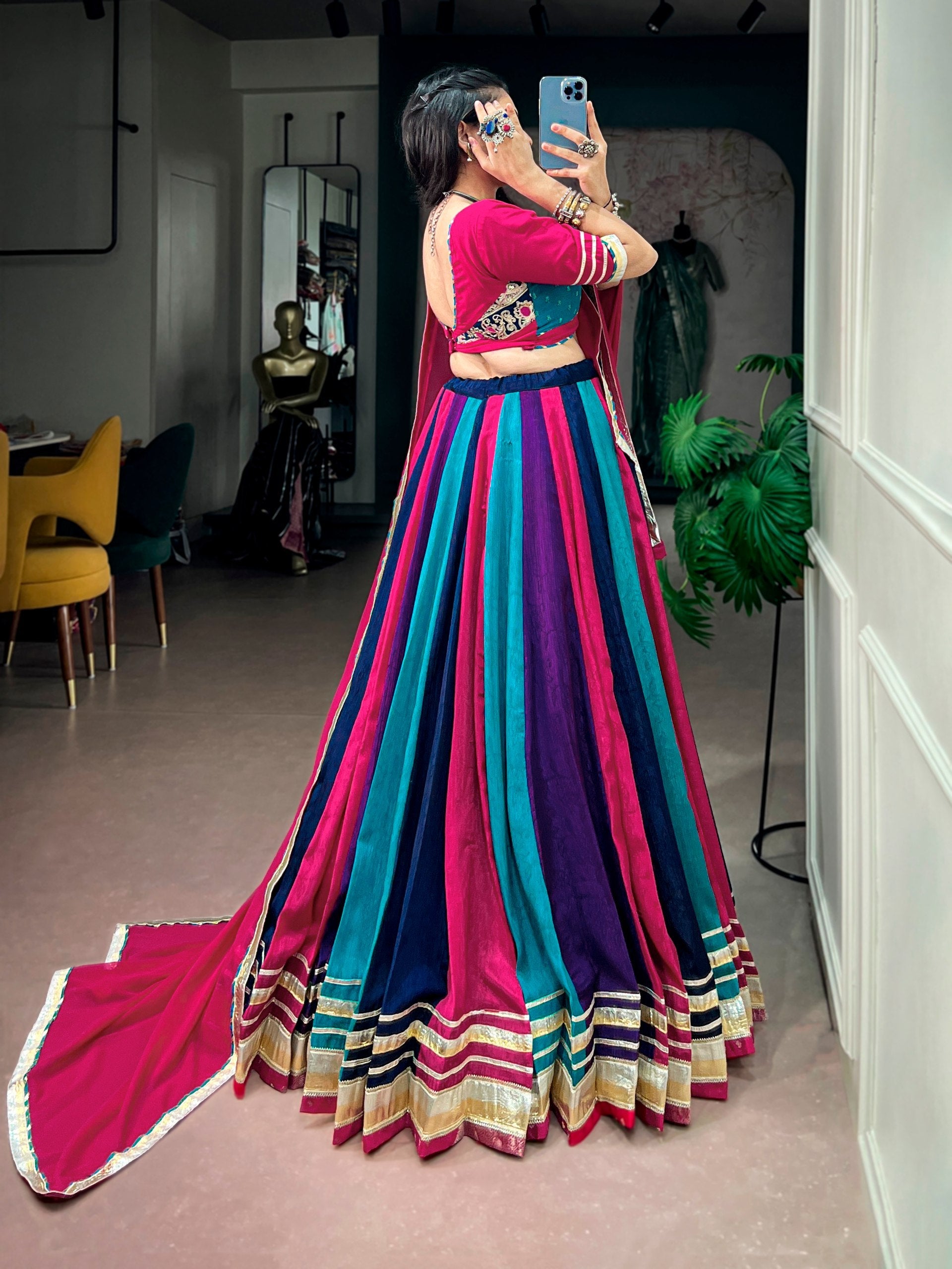 Anaya Chinon Gotta Patti Lehenga Choli