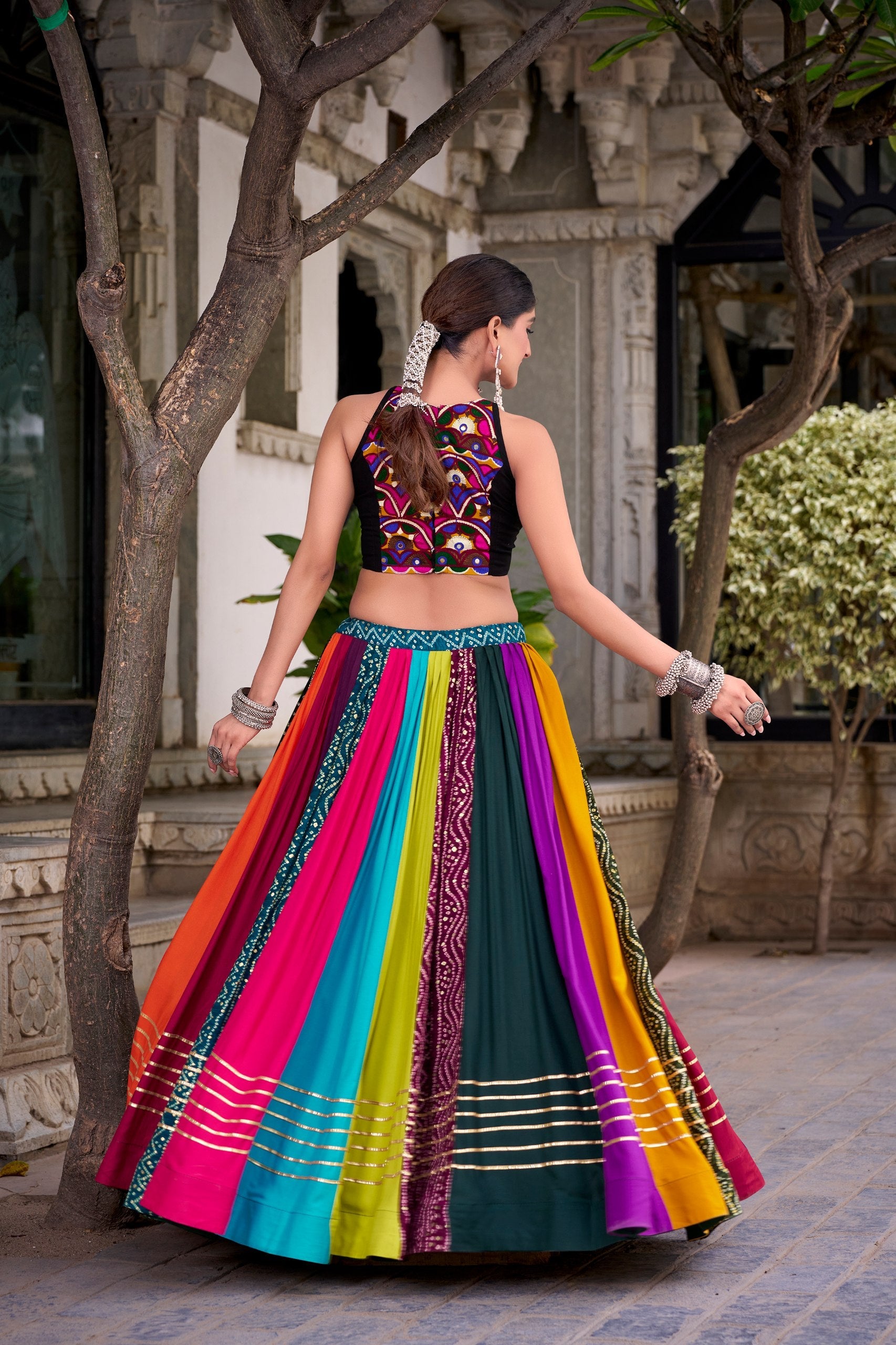 Anushree Rayon Gota Patti Lehenga Choli