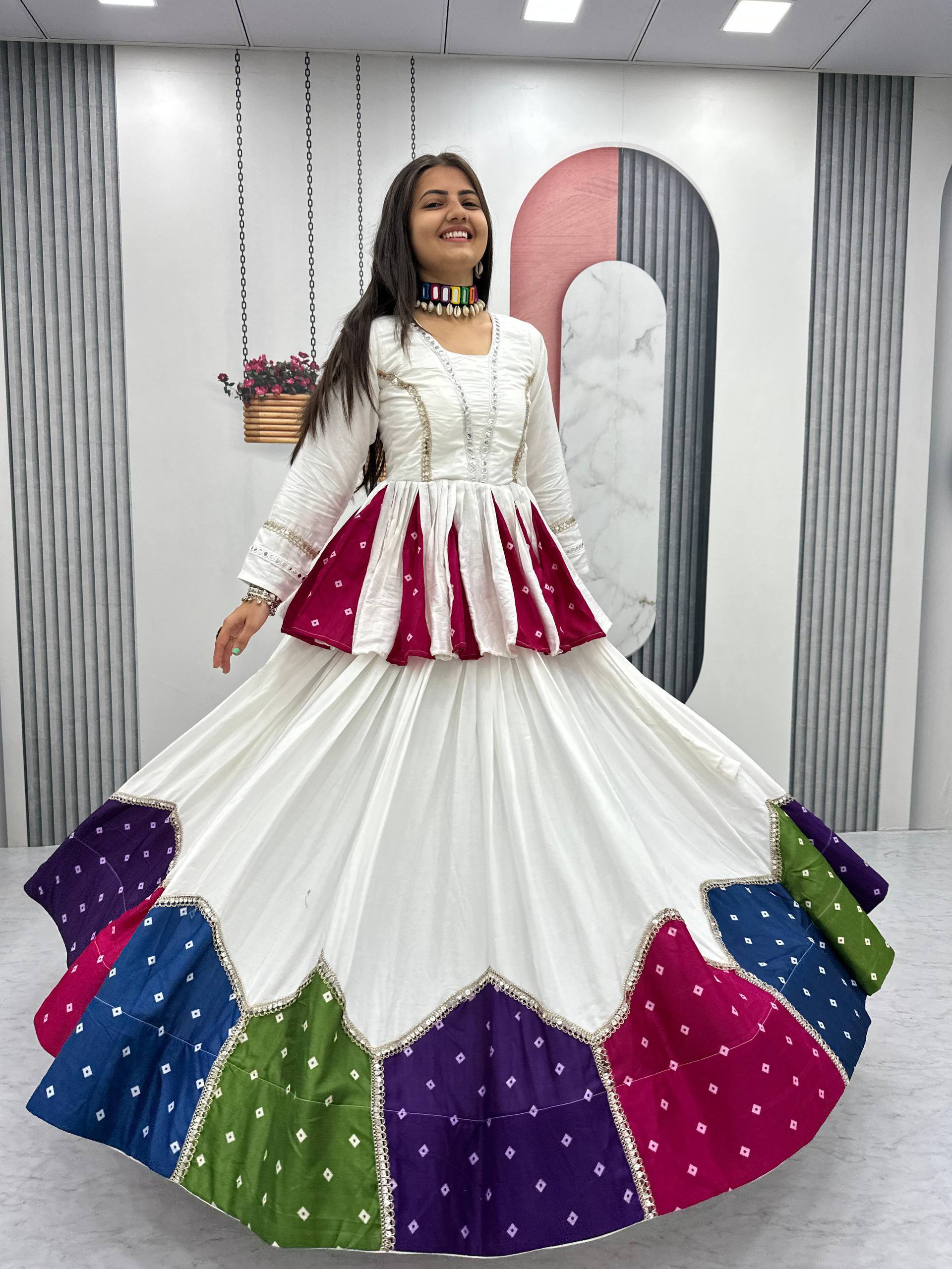 Avyanna Pure Cotton Kediyu Lehenga Choli