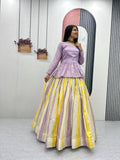 Aroshree Jacquard Silk Canvas Lehenga Choli