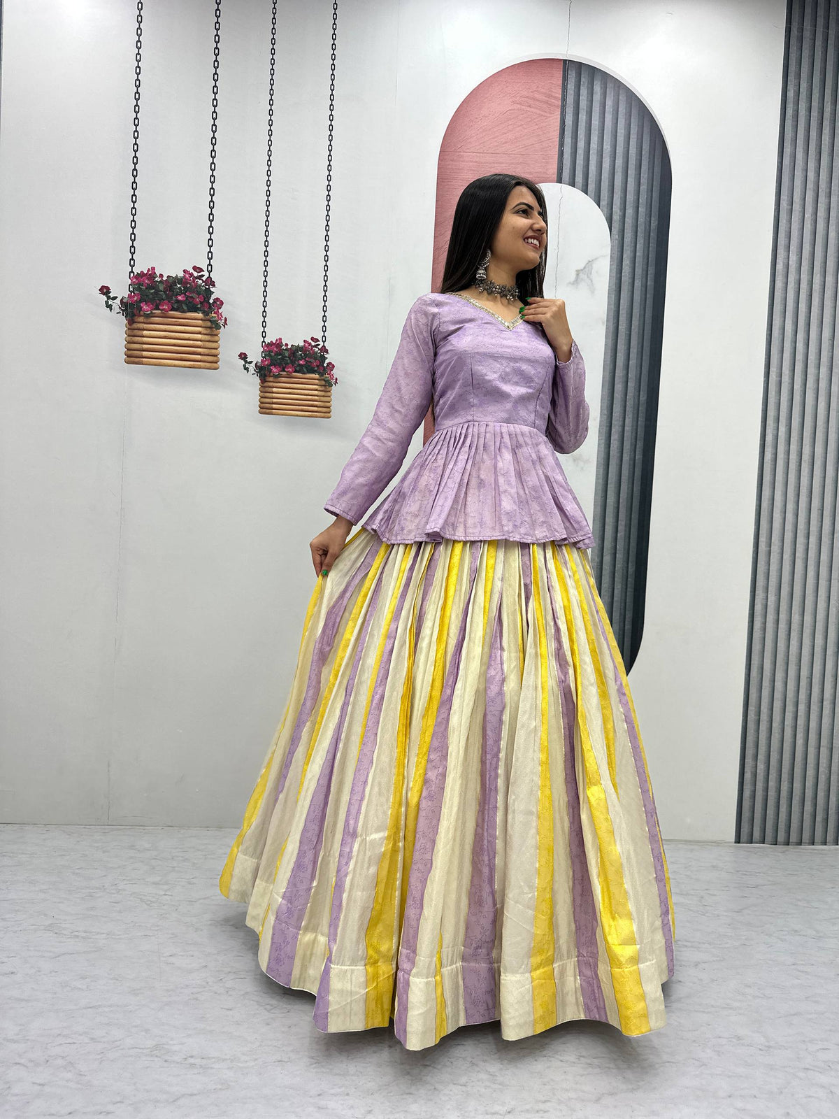 Aroshree Jacquard Silk Canvas Lehenga Choli