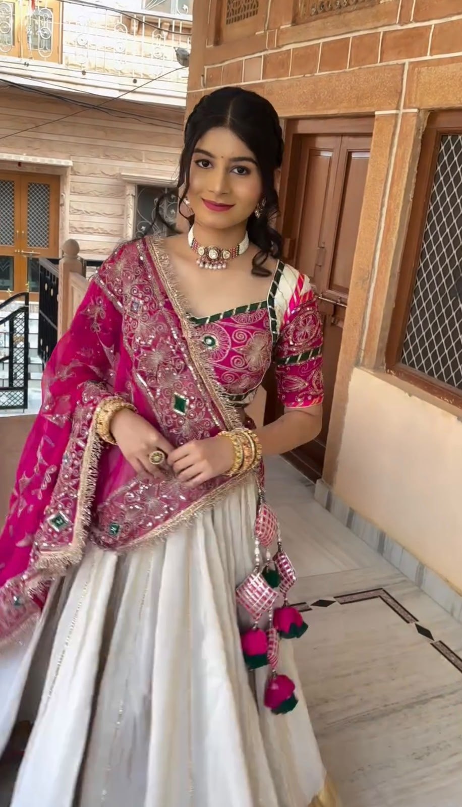 Mahika Roman Silk Heavy Embroidery Lehenga Choli