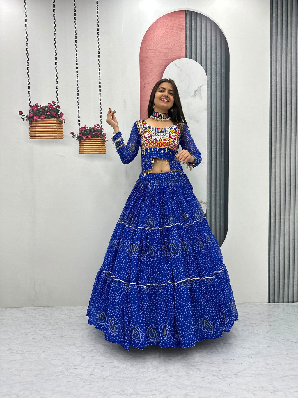 Tanishka Pure Fox Georgette Kodi Work Lehenga Choli