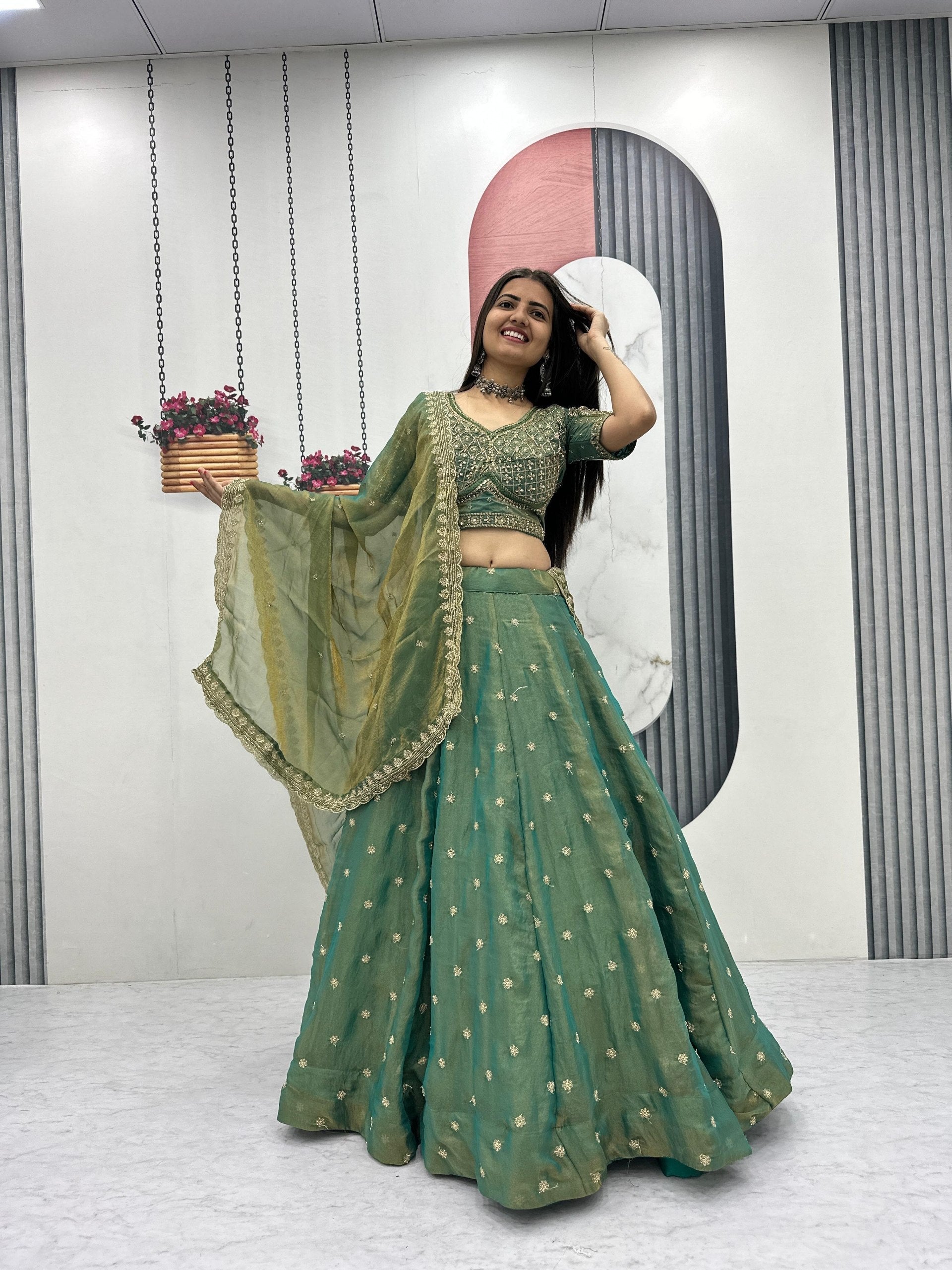 Tanvika Mosh Heavy Embroidery Lehenga Choli