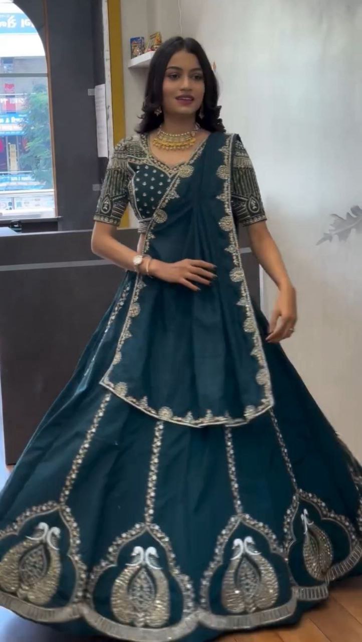 Vyanika Chinon Embroidery Lehenga Choli