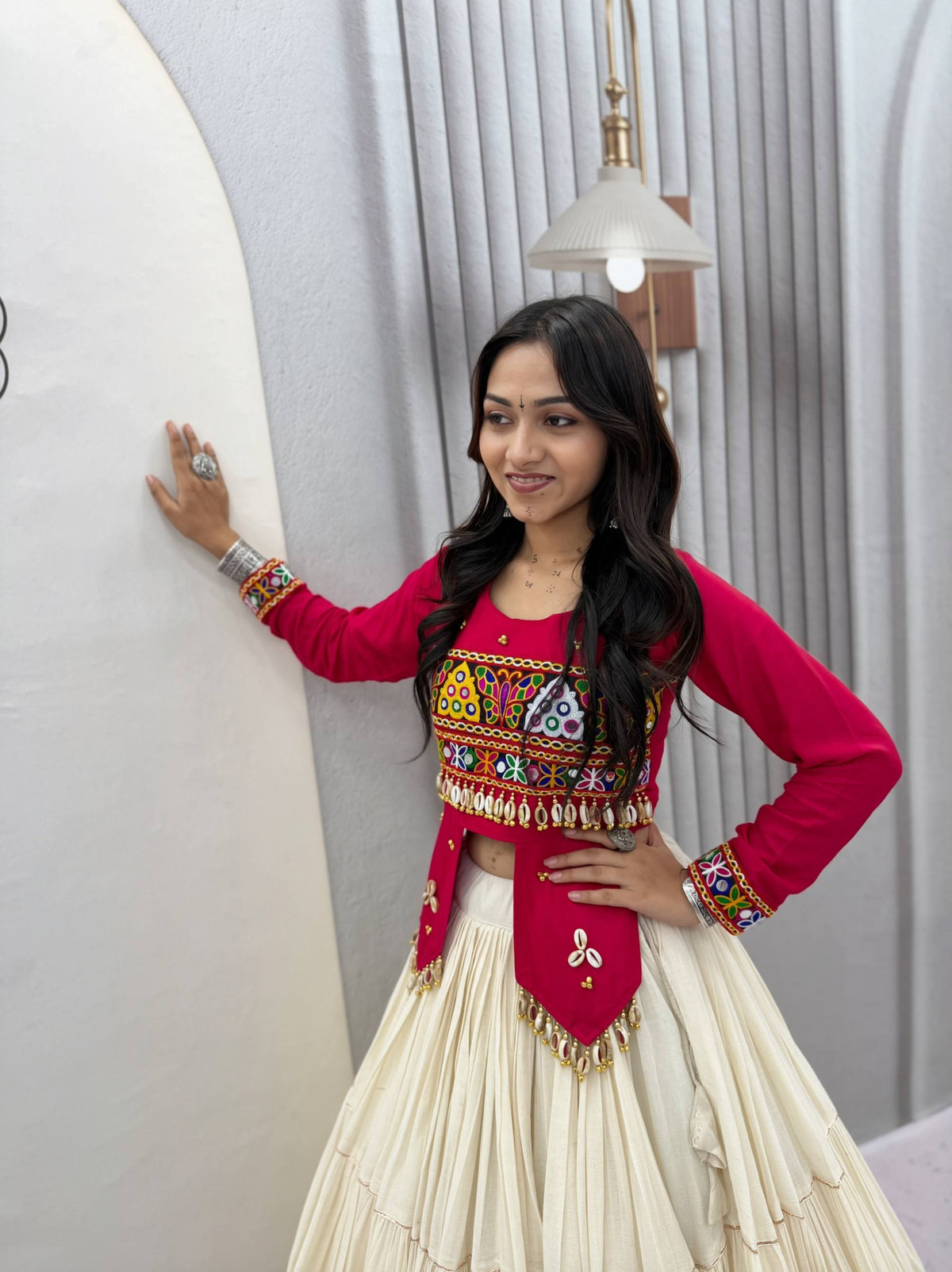 Kavyaanshi Pure Cotton Kodi Gamthi Lehenga Choli