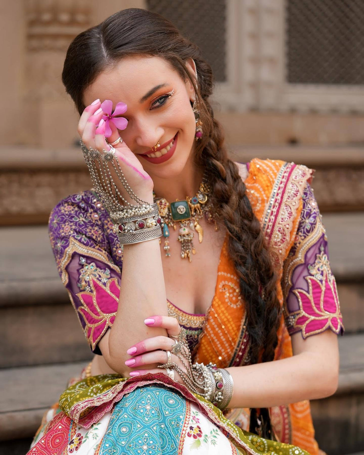 LISHARA MIRROR WORK LEHENGA