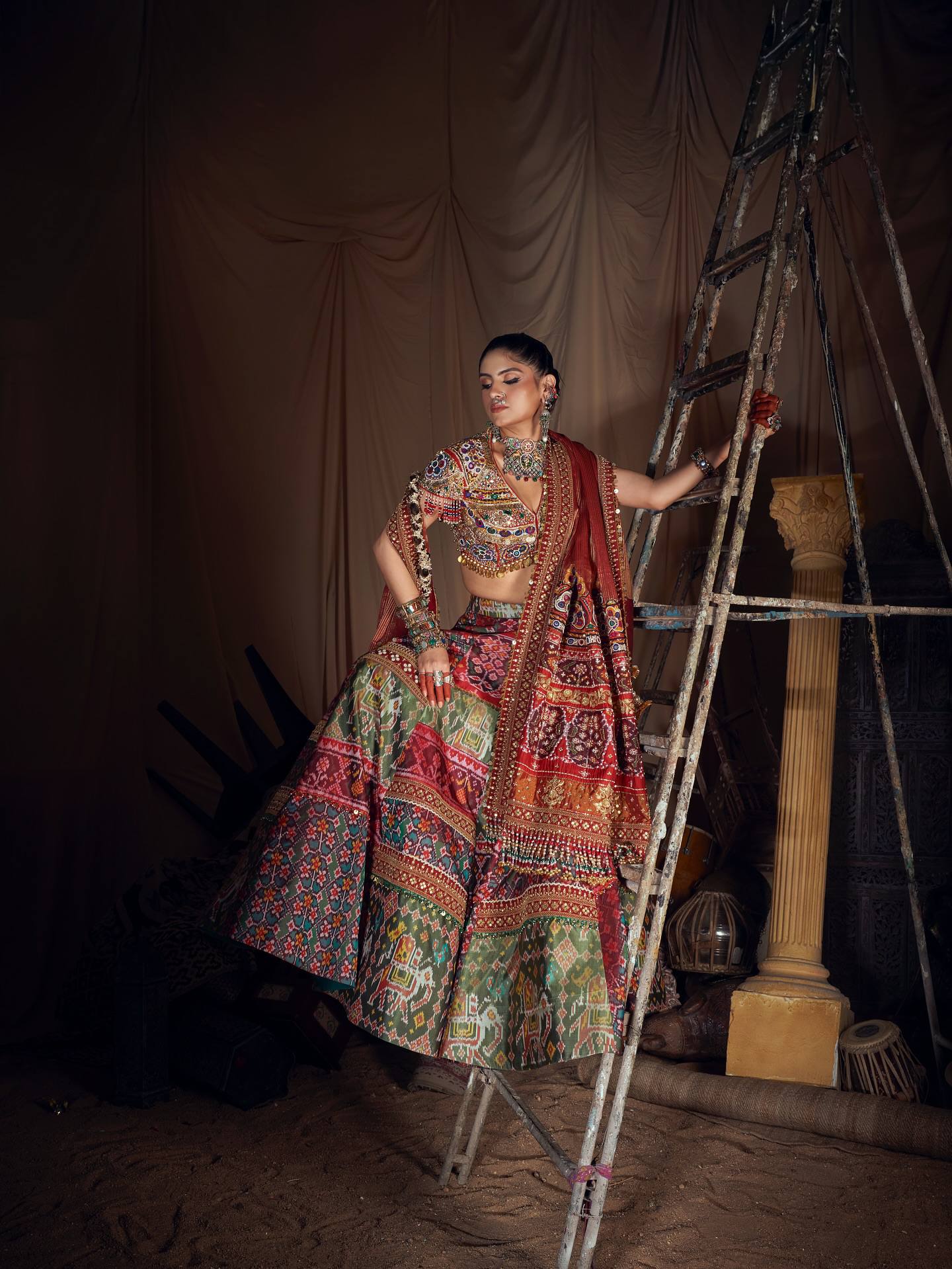 Ritambari Mirror Work Lehenga Choli
