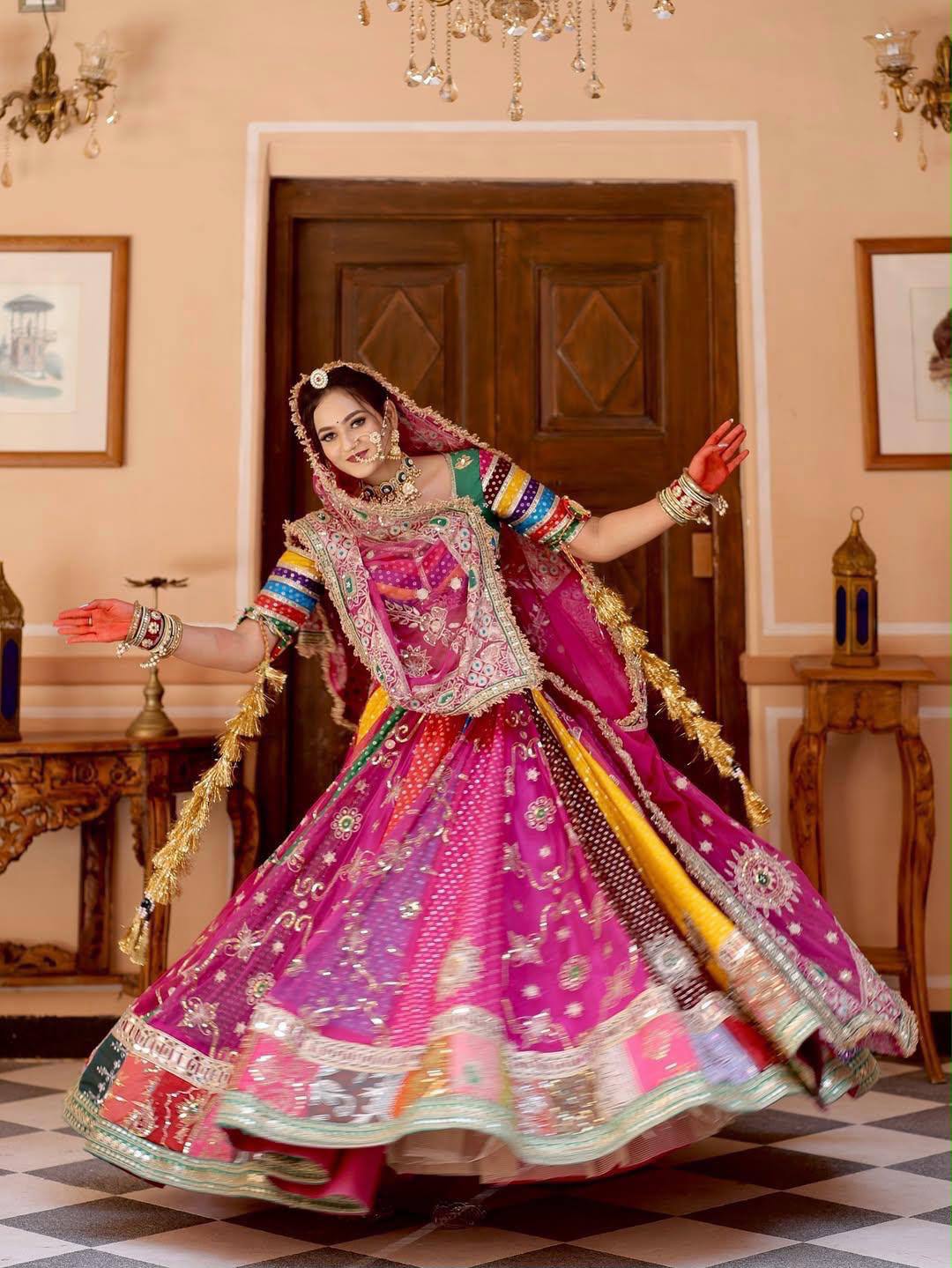 Roopika Mirror Work Lehenga Choli