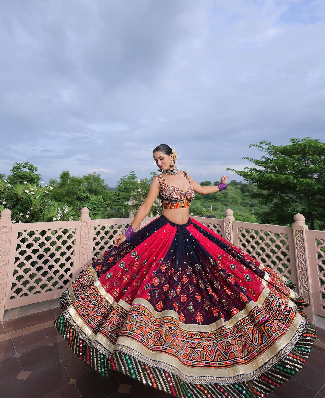 Zahreen Mirror Work Lehenga Choli