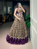 Siya Polyester Viscose Chanderi Lehenga