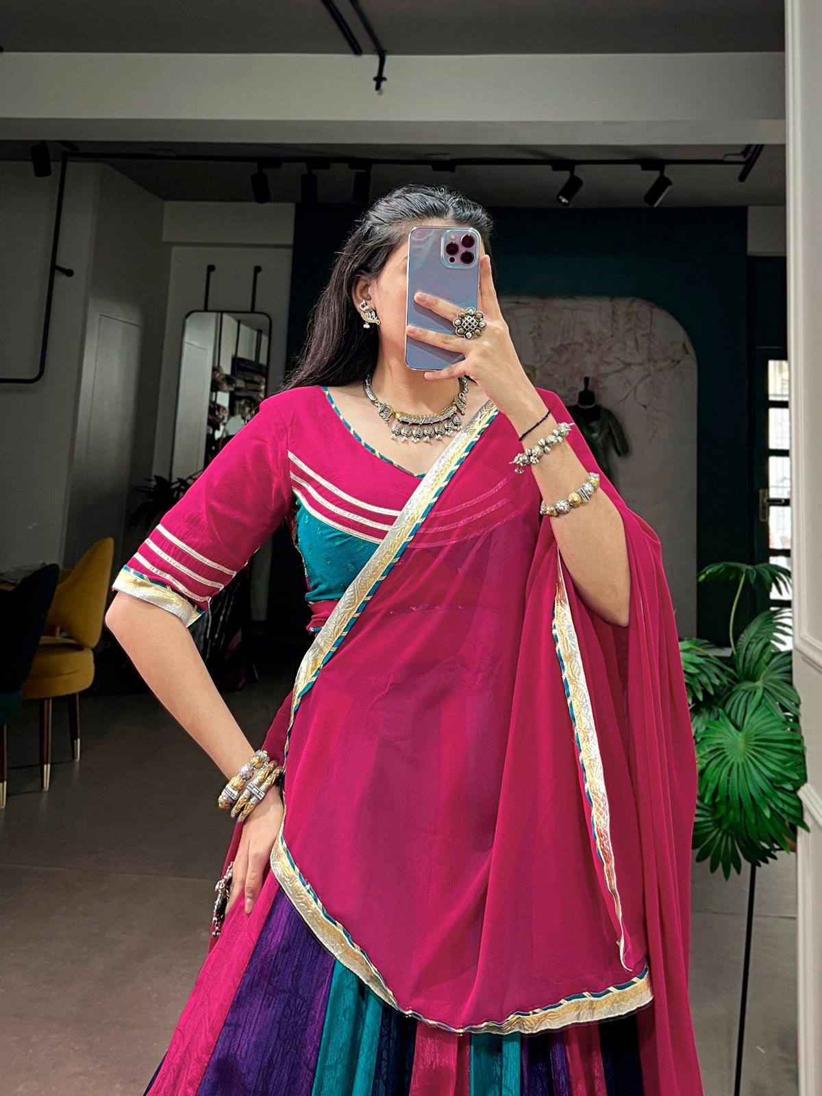 Anaya Chinon Gotta Patti Lehenga Choli