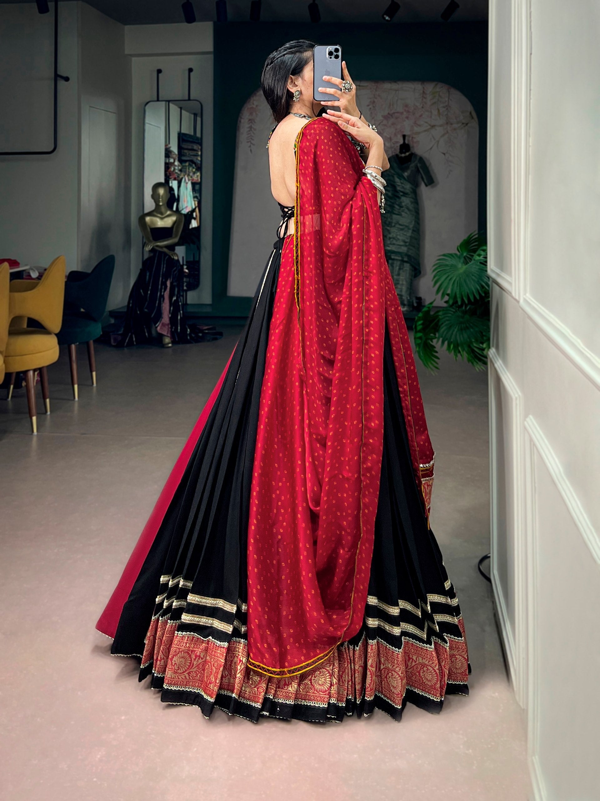 Aashvi Rayon Kutchi Embroidery Lehenga Choli