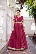 Aahana Pure Chanderi Zari Weaving Lehenga Choli