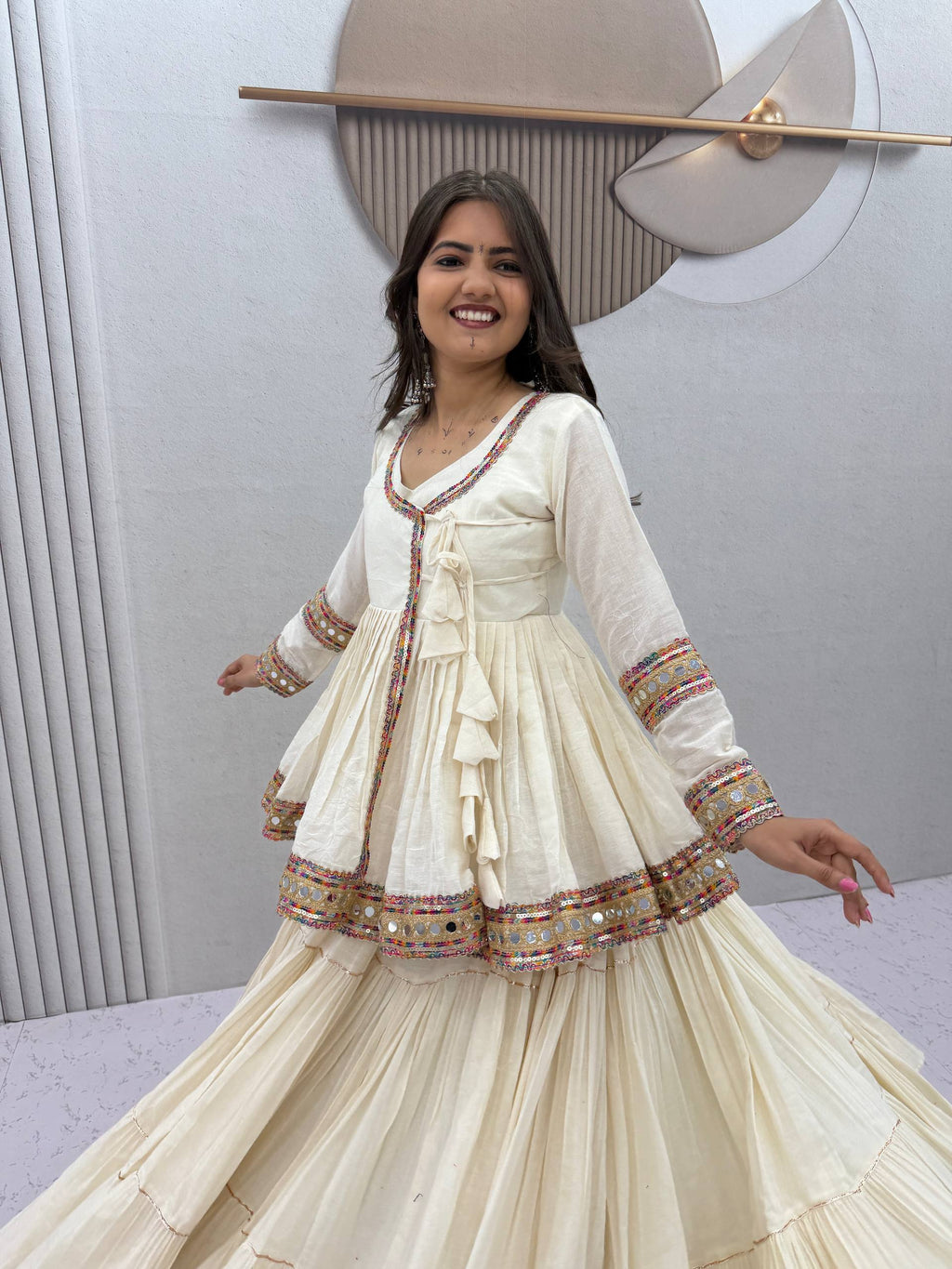 Vaanya Pure Cotton Gamthi Lehenga Choli