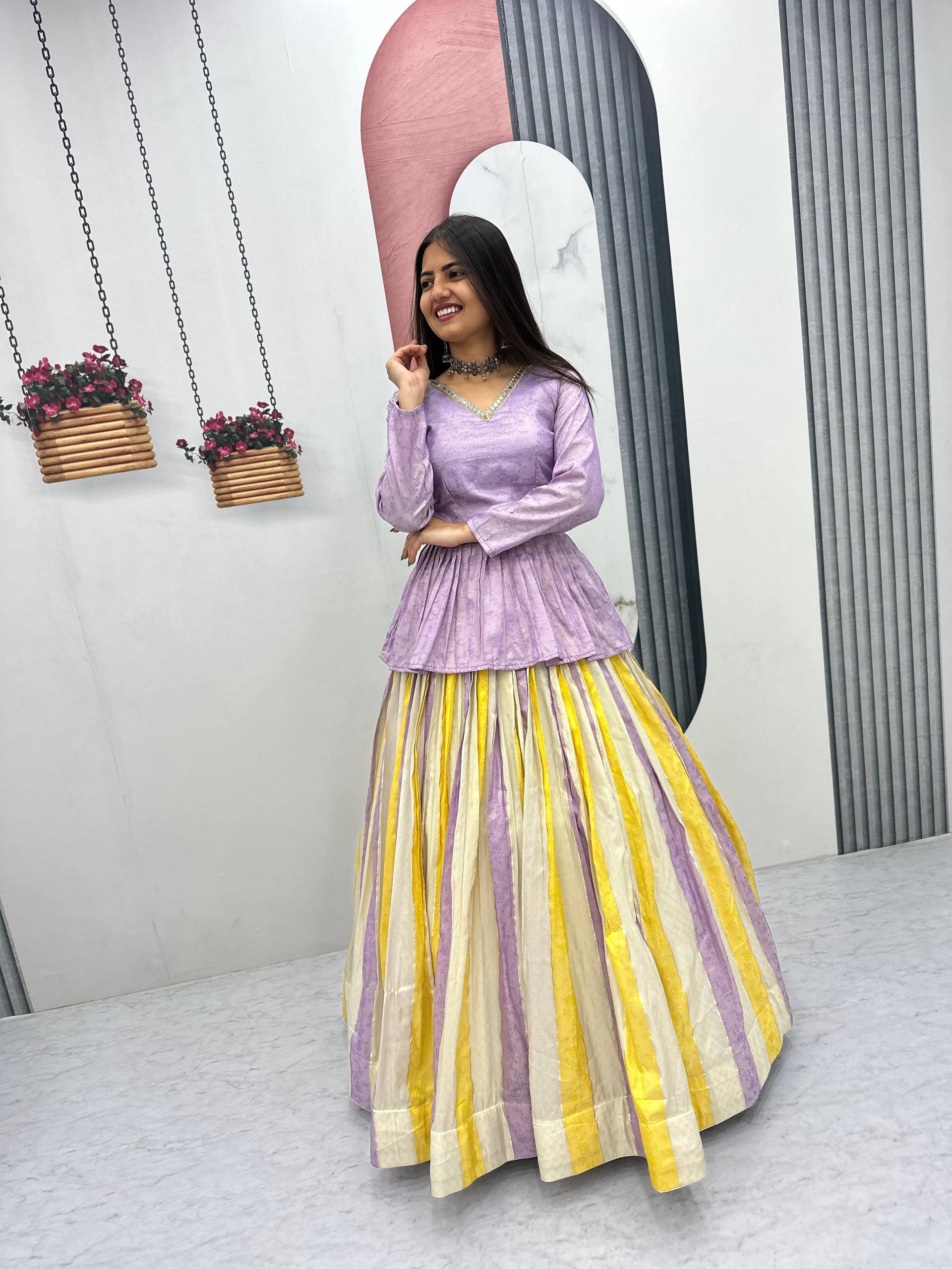 Aroshree Jacquard Silk Canvas Lehenga Choli