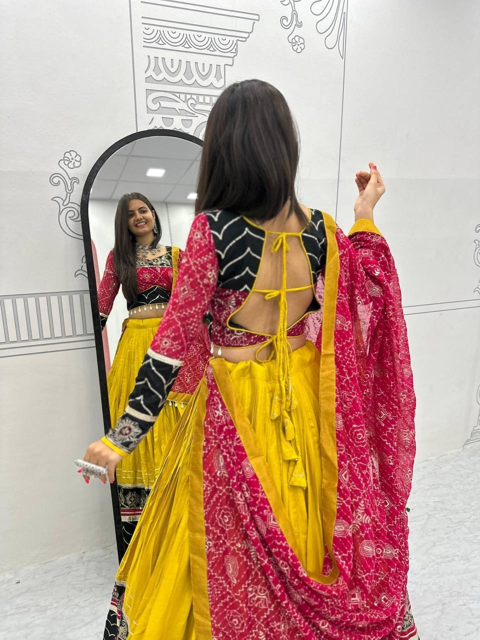 Meherika Riyon Cotton Embroidery Lace Lehenga Choli