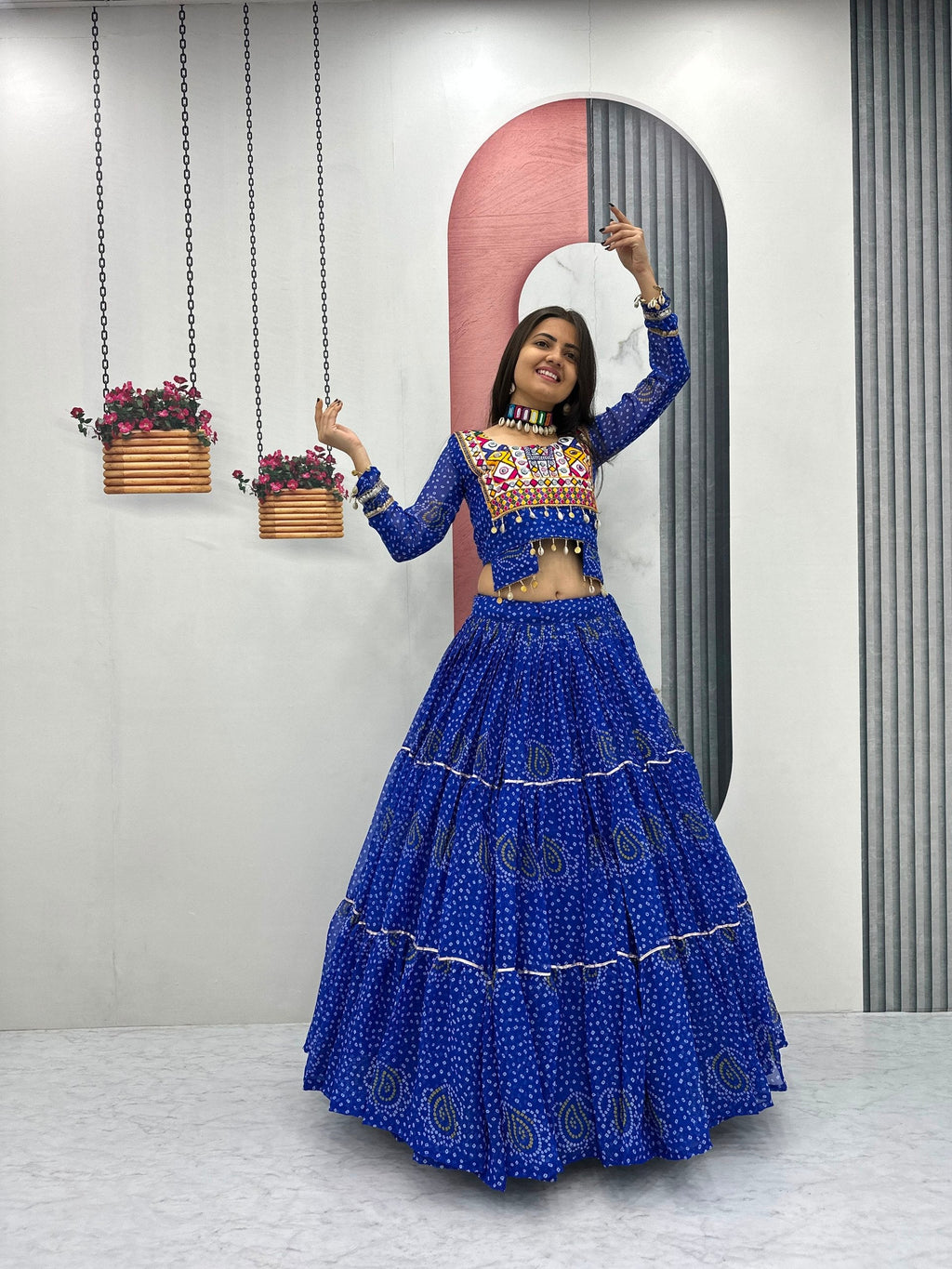 Tanishka Pure Fox Georgette Kodi Work Lehenga Choli