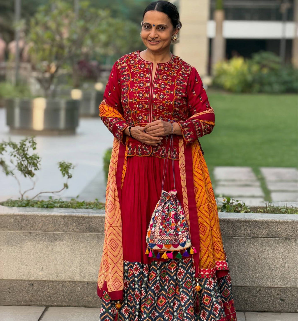 Padmika Mirror Work Lehenga Choli
