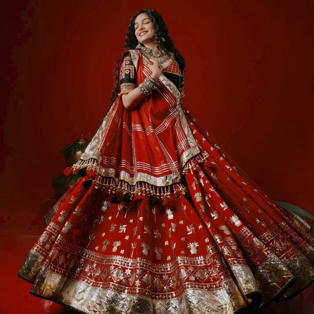 Rajvika Foil Print Lehenga Choli