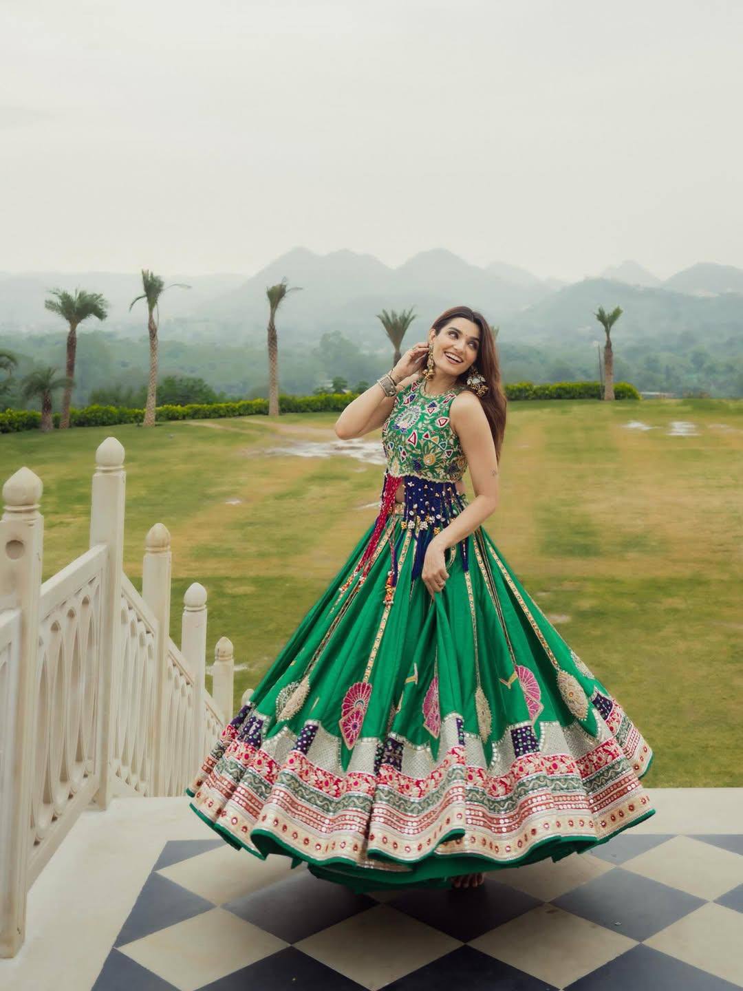 Sagnika Mirror Work Lehenga Choli