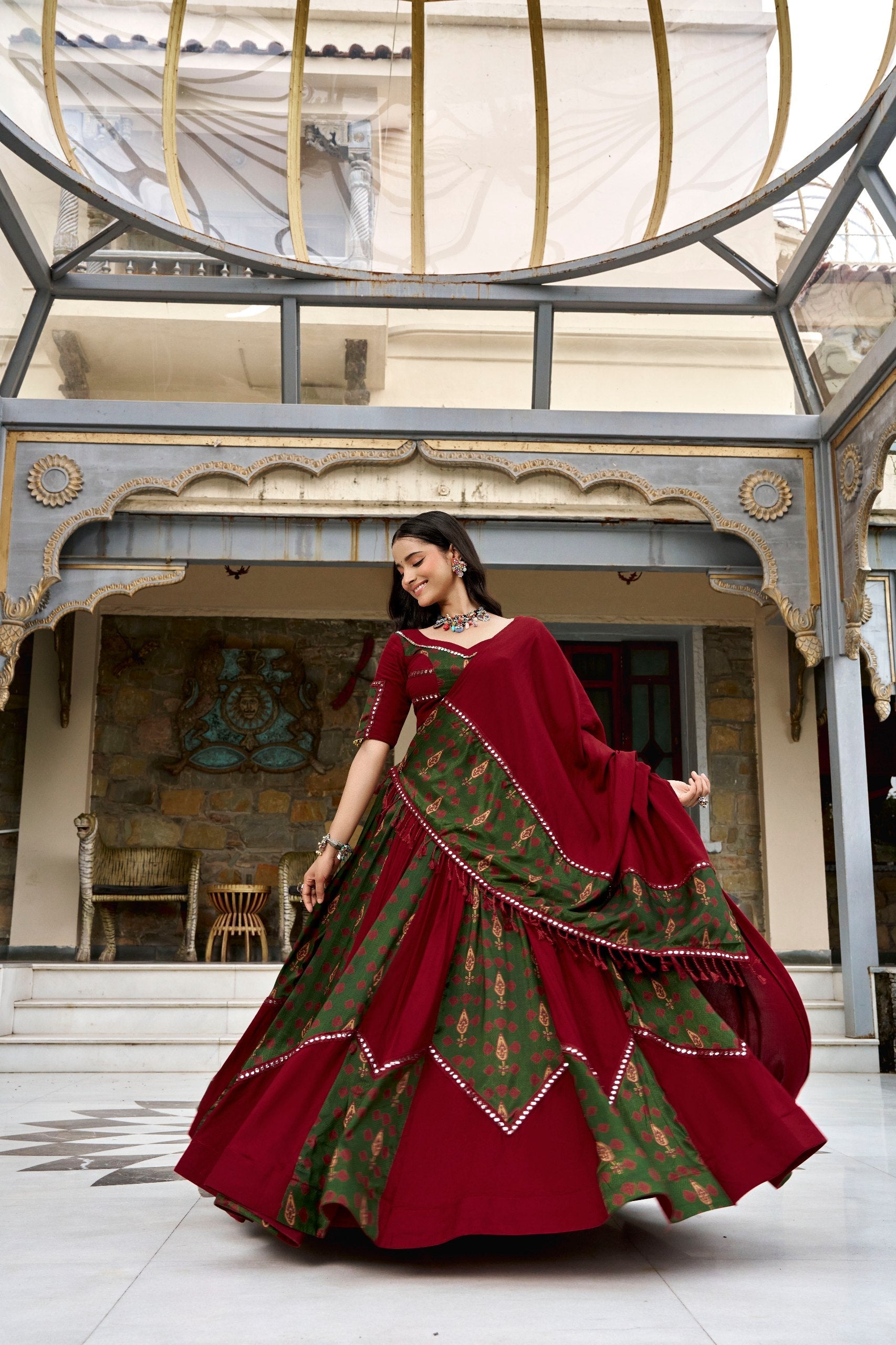Kiara Rayon Printed Lehenga