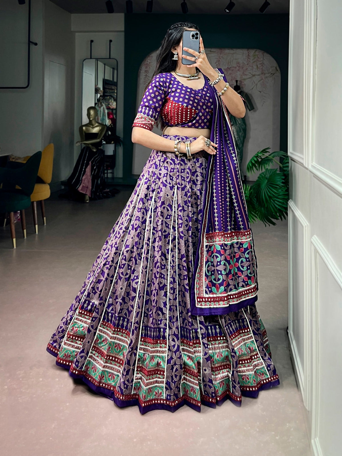 Samaira Tasar Silk Sparkle Lehenga Choli