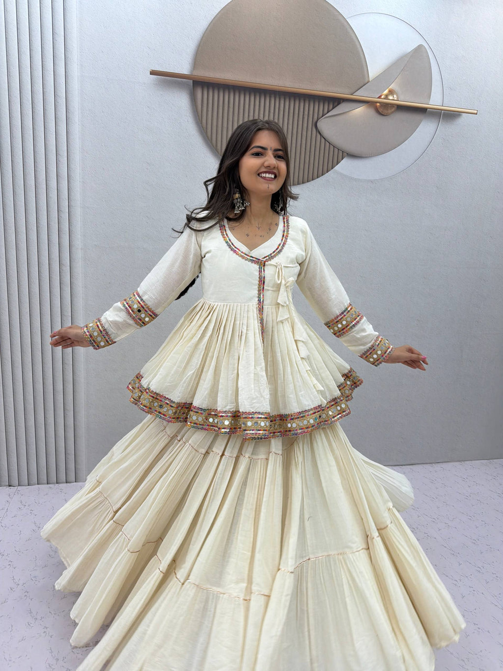 Vaanya Pure Cotton Gamthi Lehenga Choli