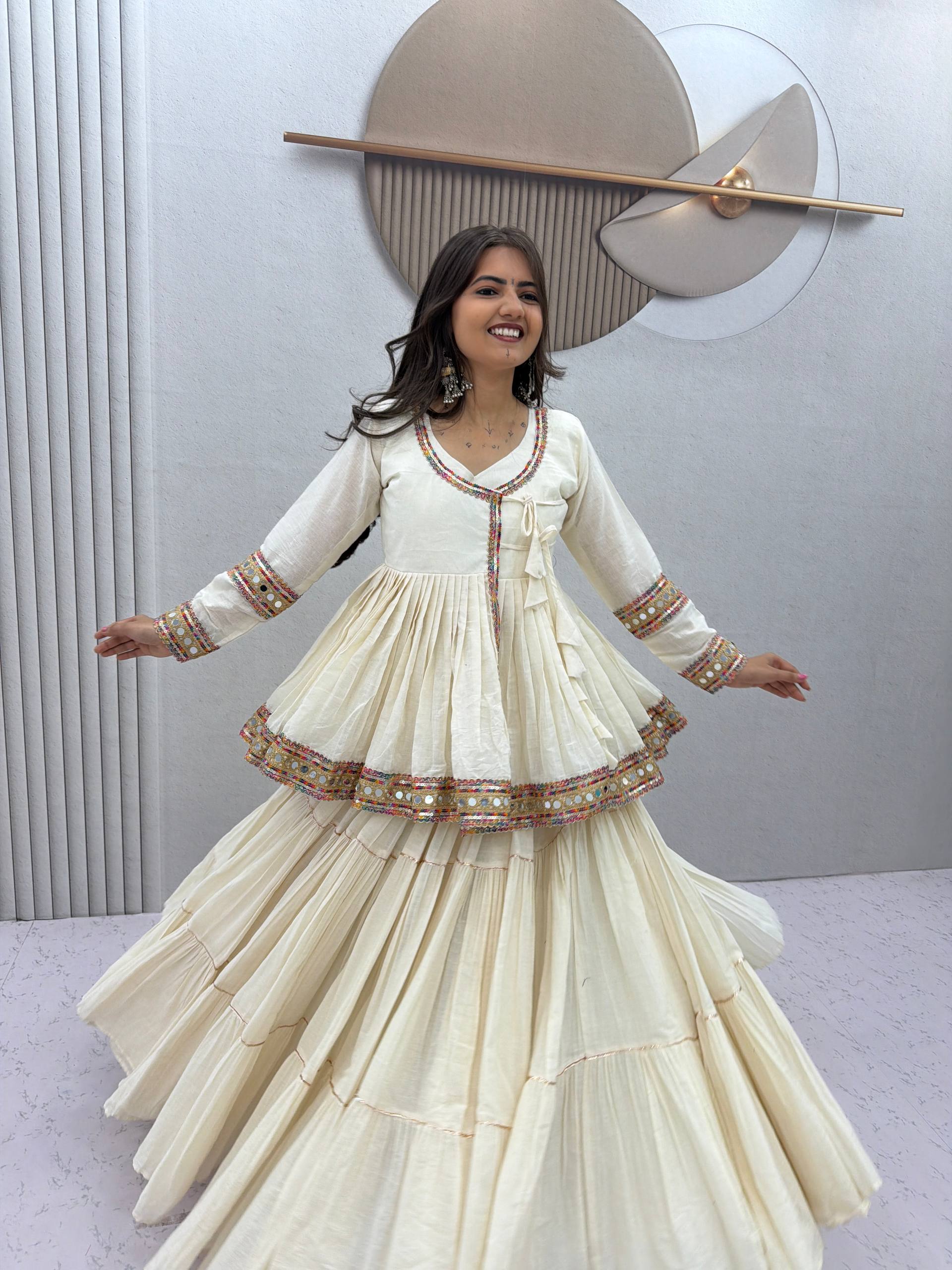 Vaanya Pure Cotton Gamthi Lehenga Choli