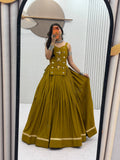 Sharvika Pure Cotton Kodi Mirror Lehenga Choli