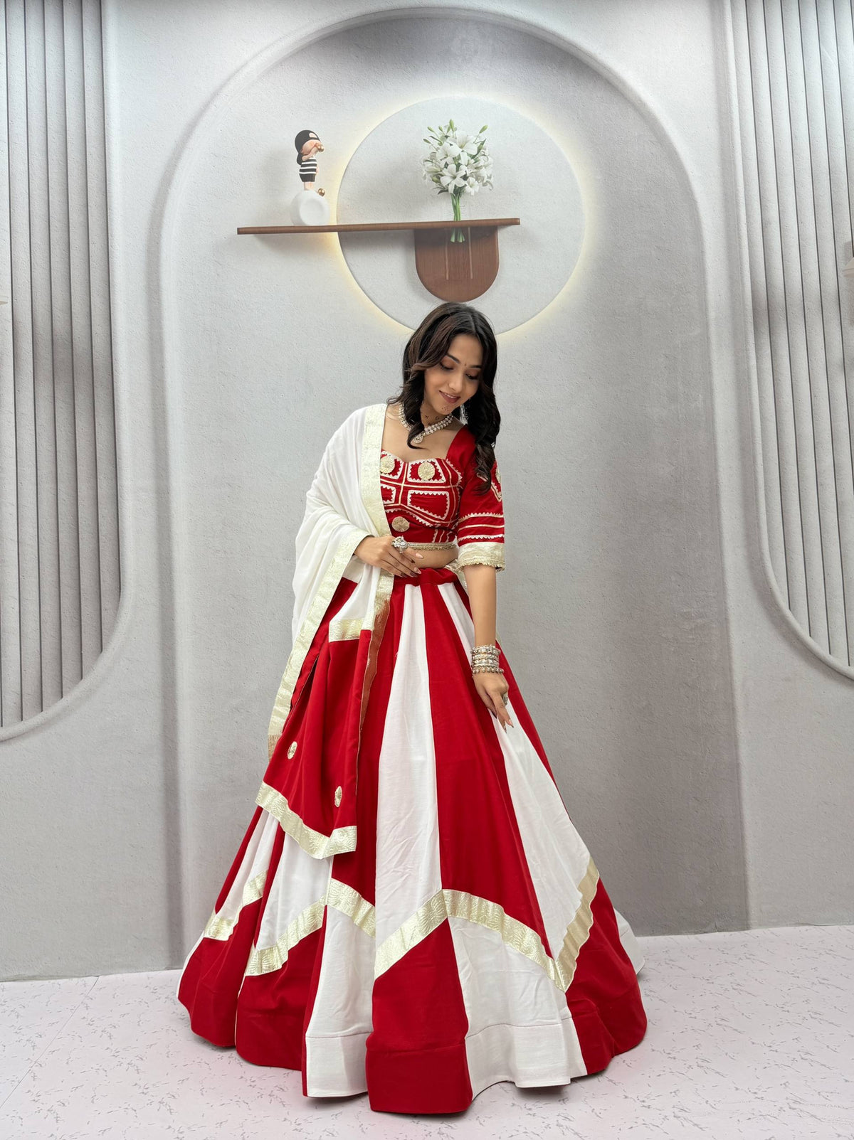 Varnika Pure Cotton Gota Patti Lehenga Choli